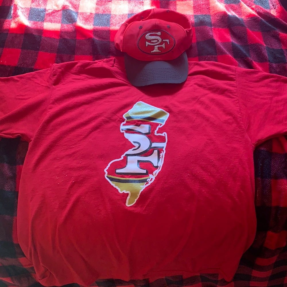 49ers Hat & Shirt Combo